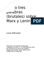 Dos o Tres Palabras Brutales Sobre Marx y Lenin_Althusser
