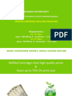 Business Opportunity: Printer Cartridge Refilling Franchise