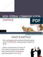 Haptics - Non Verbal Communication