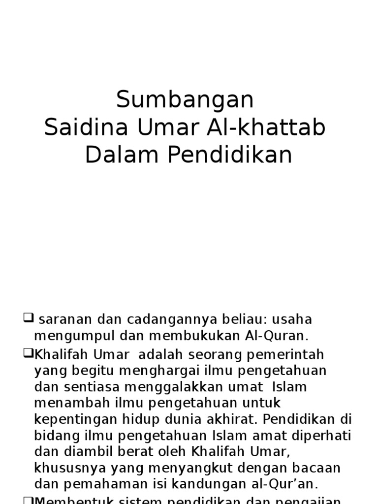 Saidina Umar Pdf