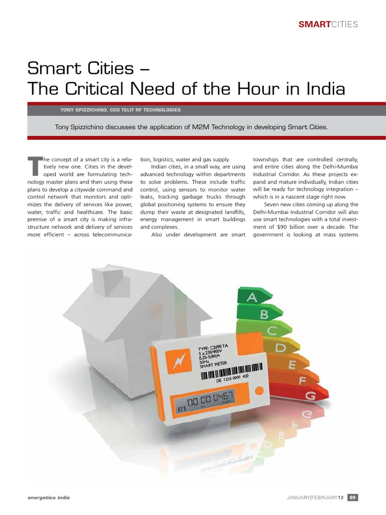 M2M Technology for Smart Cities in India | PDF | Telecommunication ...