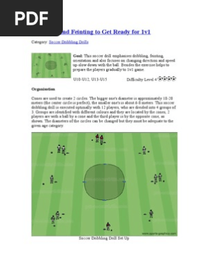 Dribbling And Feinting To Get Ready For 1v1 Pdf Team Sports Leisure