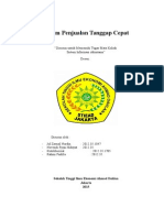 Sistem Penjualan Tanggap Cepat: "Disusun Untuk Memenuhi Tugas Mata Kuliah Sistem Informasi Akuntansi" Dosen