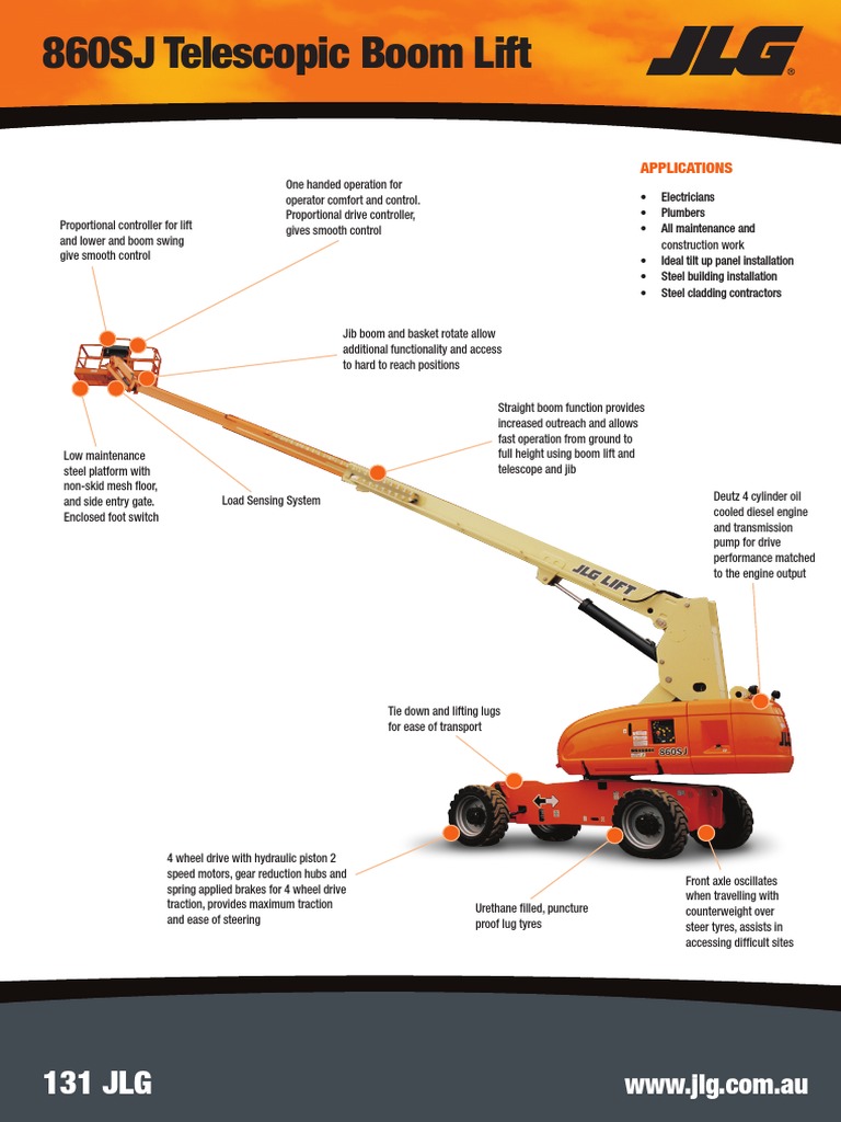 JLG 860SJ.pdf | Transmission (Mechanics) | Elevator