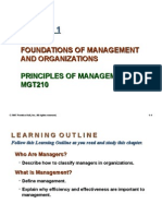 Foundations of Management and Organizations Principles of Management MGT210