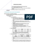 International Economics Notes