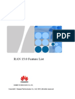 RAN15.0 Feature List