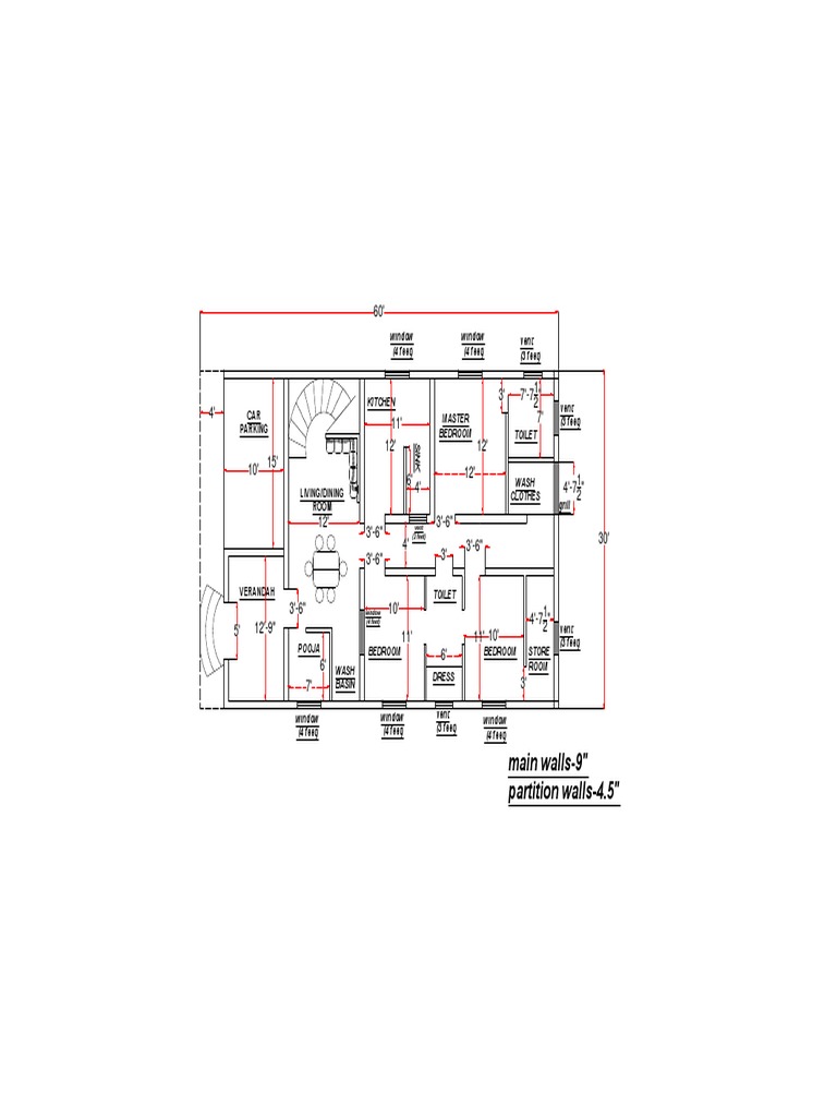 Home Layout Dimensions and Features | PDF