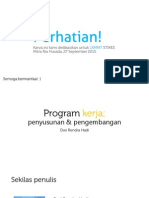 Program Kerja - Dwi Rendra Hadi PDF
