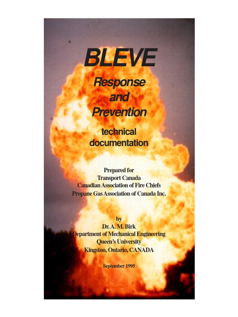 BLEVE Hazards and Response Guide | PDF | Liquefied Petroleum Gas | Propane