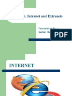 Internet, Intranet and Extranets: Presentation By