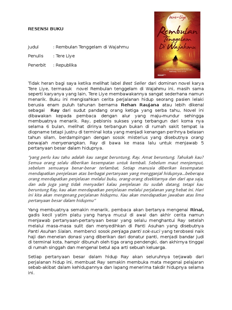 Resensi Buku Tere Liye