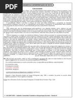 Gramática e Interpretação de Texto - 30 Questoes - Eaot 2012