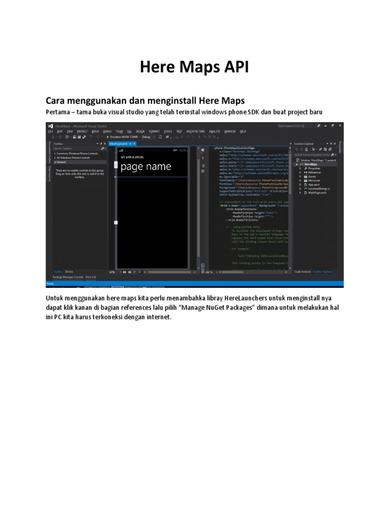 Cara Menggunakan Here Maps API | PDF | Komputer