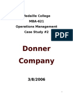 Donner Case Study - MBA 621