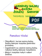 Nosiniu Raidziu Rasyba | PDF