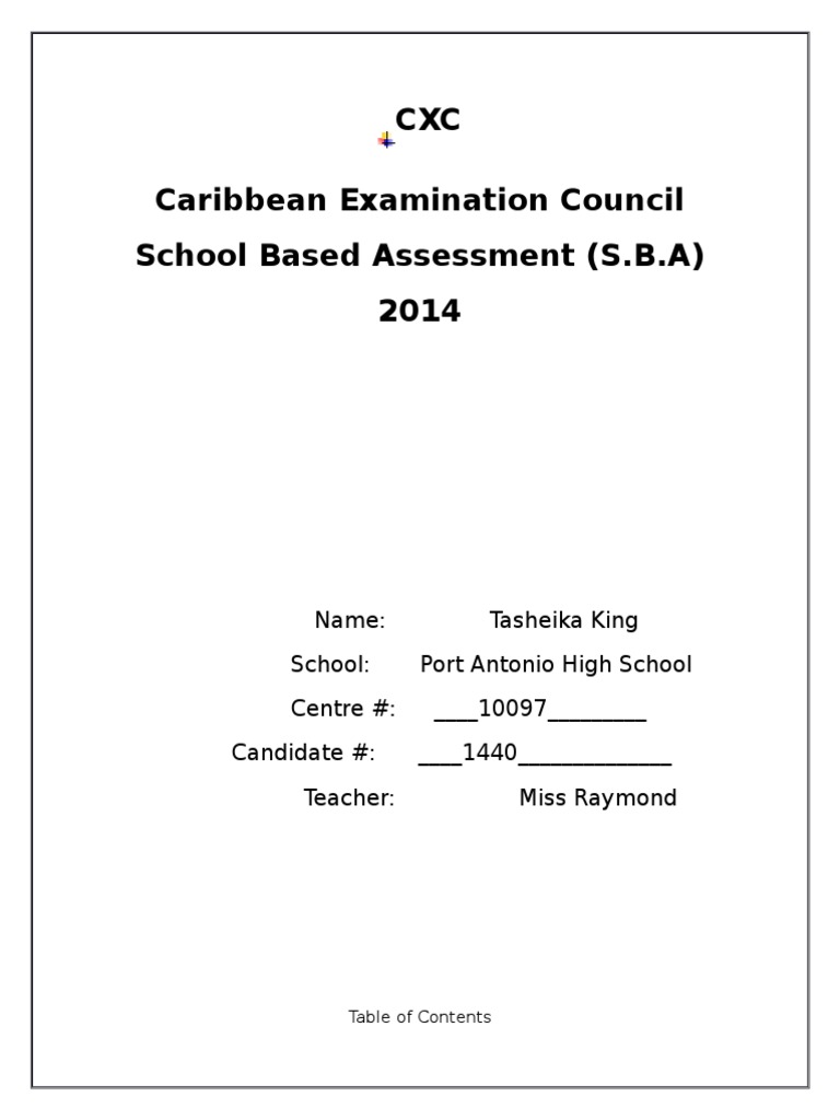 Social Studies SBA PDF Unemployment Social Science