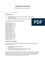 Canadian Public and Constitutional Law. FINAL. July 30 2015