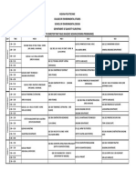 Kaduna Polytechnic QS Dept Timetable 2014/15