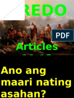 Kredo, Articles 11 and 12