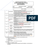 Cronograma de Actividades Matematicas Noveno Segundo Periodo