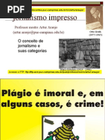 Categorias e definição de jornalismo