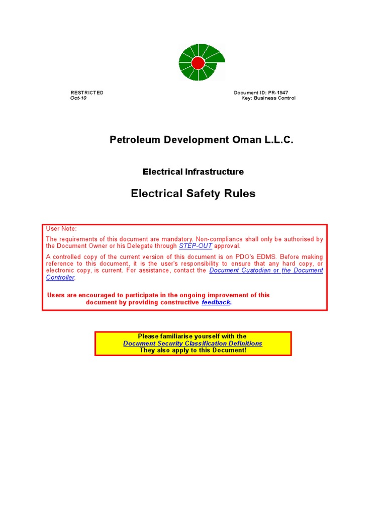 PR1947 Electrical Safety Rules PDF High Voltage Insulator