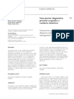 Vasa Previa. Diagnóstico Prenatal Ecográfico y Conducta Obstétrica