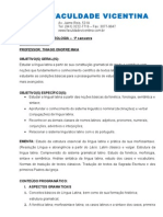 Latim Teologia Plano de Estudo