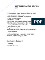 Cara Meningkatkan Kemahiran Berfikir Secara Kreatif