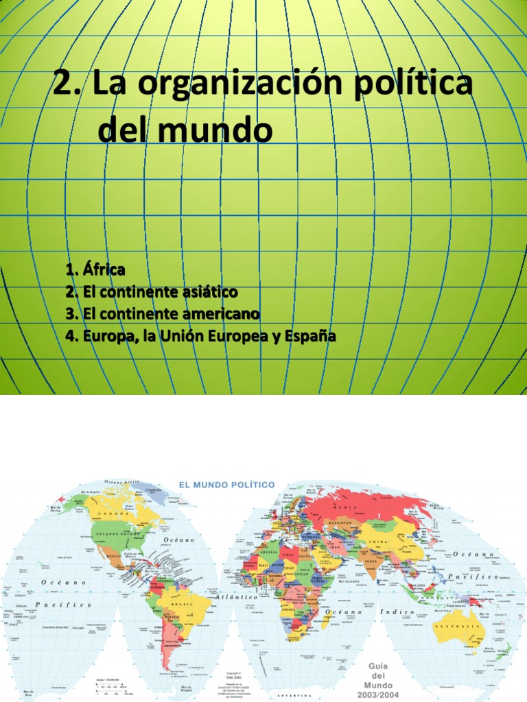 La organización política del mundo Europa