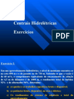 PEA 2420 Produção de Energia Elétrica - Exercícios Centrais Hidrelétricas