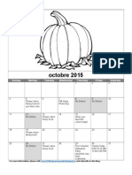 Oct 2015 Calendar