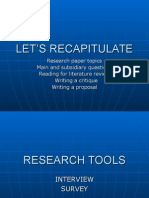 Research Tools