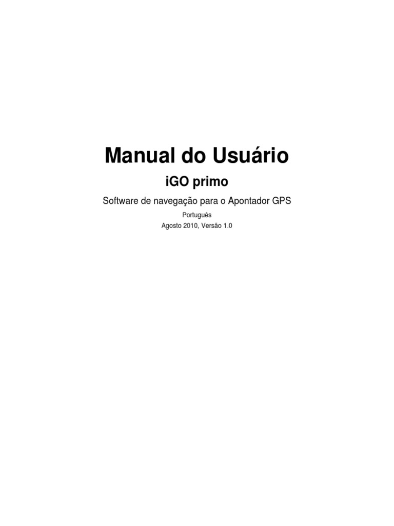 Manual Igo Primo PDF | PDF | Teclado de computador | Sistema de ...
