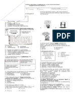 Examen Diagnostico Primer Grado de Secundaria