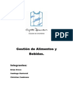 Gestión de Alimentos y Bebidas Trabajo Final