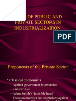 Role of Public and Private Sectors in Industrialization