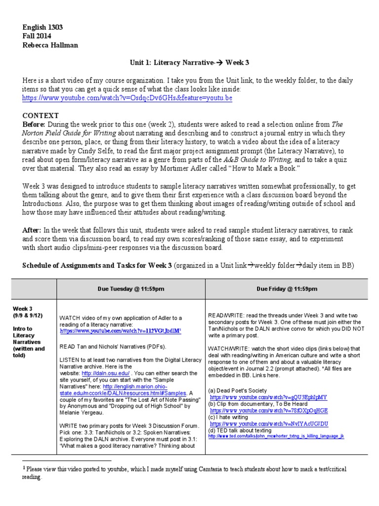 Norton Field Guide For Writing About Narrating And Describing And To