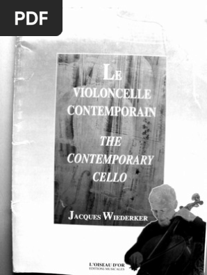 Contemporary Cello (Wiederker)