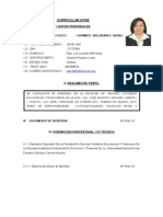 CV Egresado Contabilidad Experiencia Administrativa