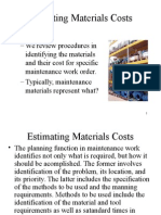 5 Estimating Materials Costs