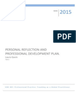 personal reflection and professional development plan