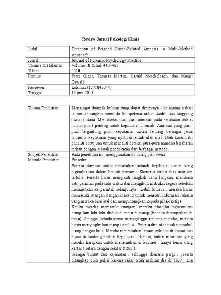 Format Review Jurnal Psikologi Pdf