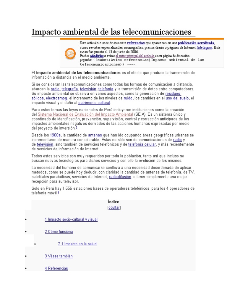 Impacto Ambiental de Las PDF