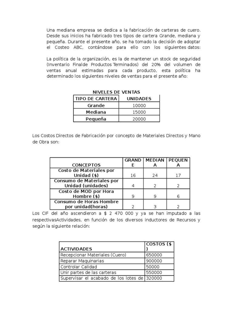 Comparativa de Costeo ABC y Tradicional | PDF | Costo | Presupuesto
