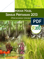 Laporan Hasil Sensus Pertanian 2013