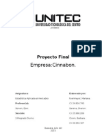 Investigación de Mercado. Empresa: Cinnabon