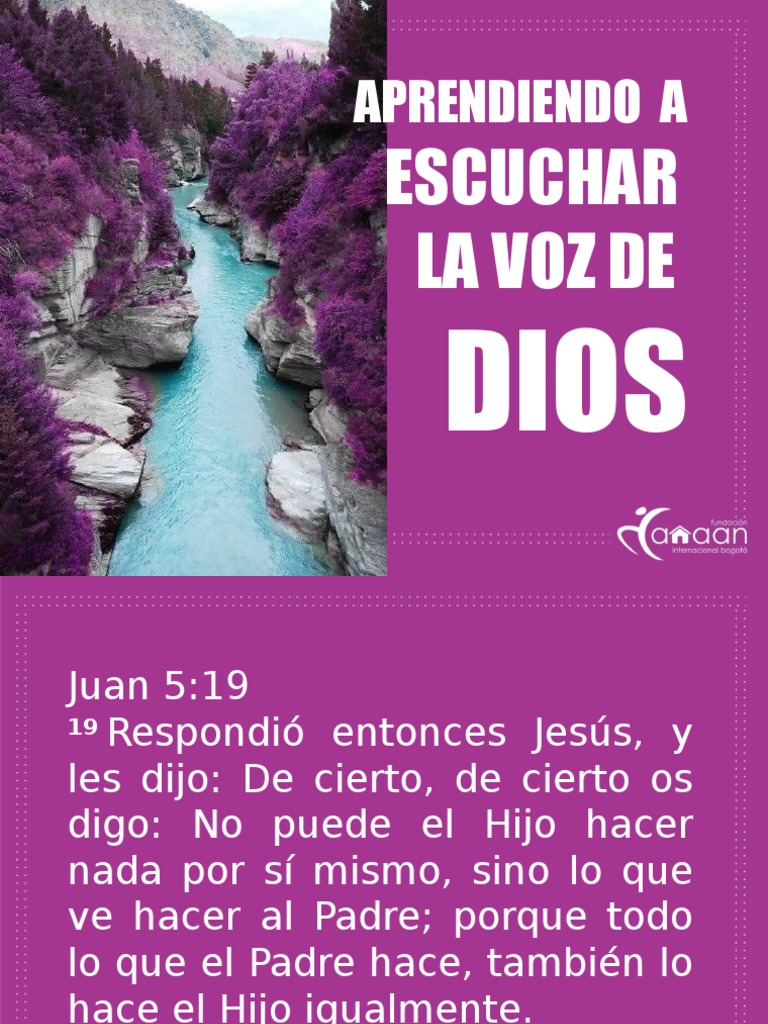 Aprendiendo A Escuchar La Voz de Dios | PDF | Jesús | Cristo (título)
