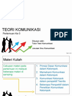 Pertemuan 3 Teori Komunikasi